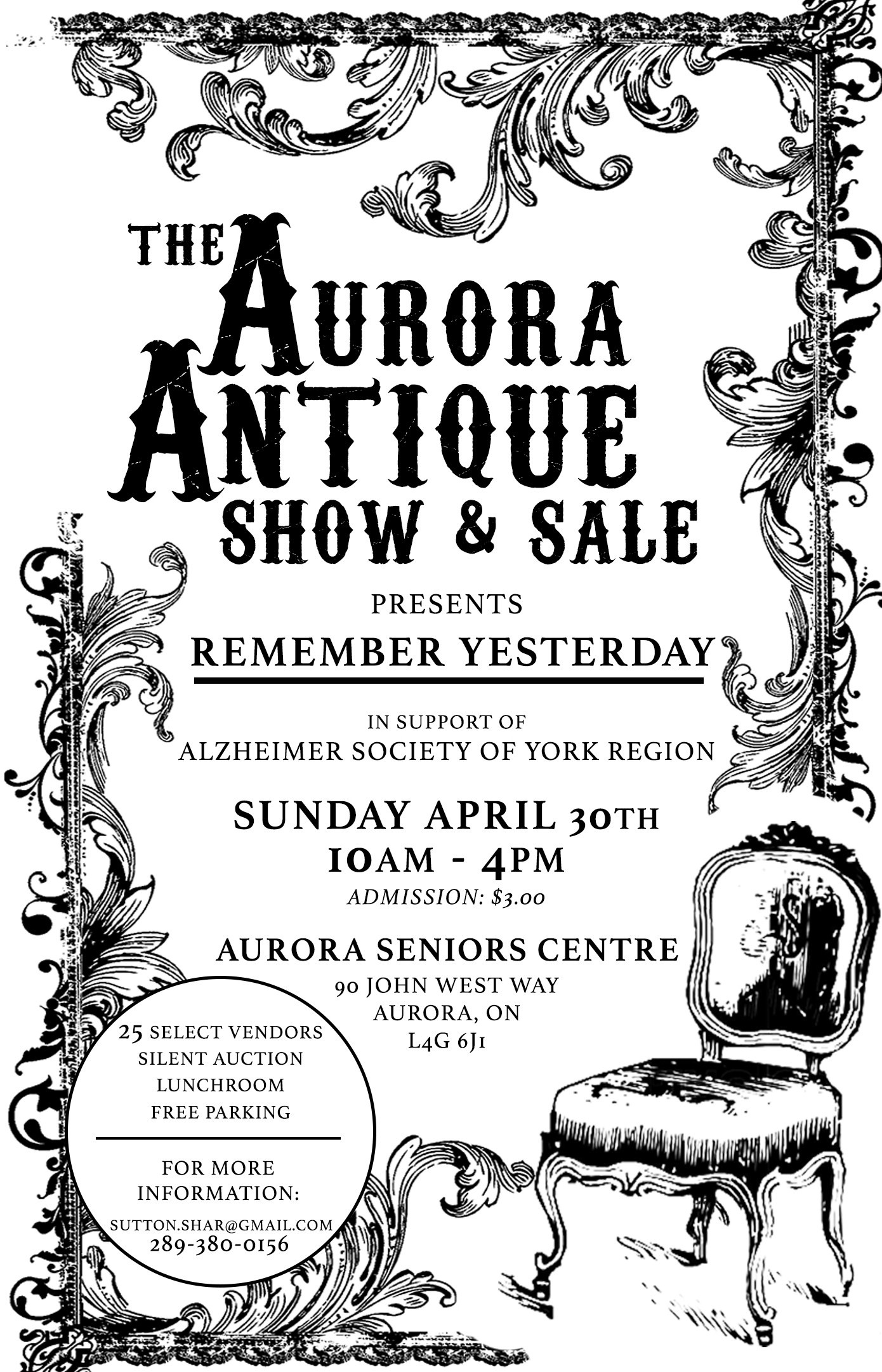 Aurora Antique Show - Supporting Alzheimer Society of York Region