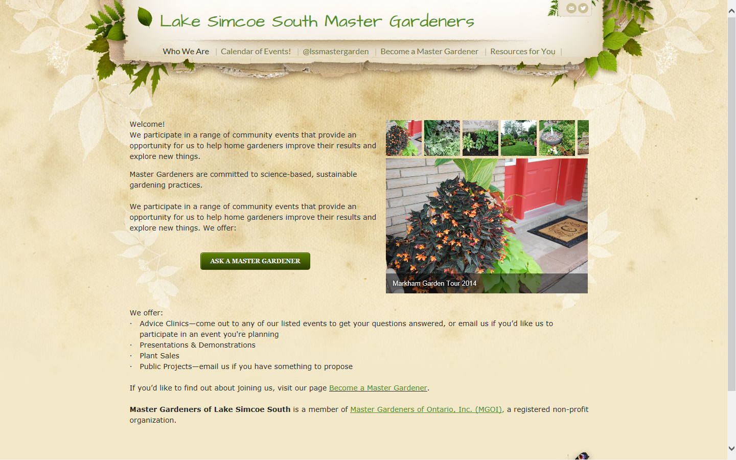 Lake Simcoe South Master Gardeners